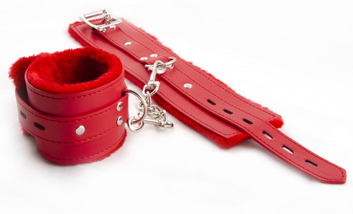 Smart Moves - Bont Gevoerde Enkelboeien - Rood-Erotiekvoordeel.nl