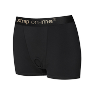 Strap-On-Me - Allure - Strap-On Harnas Short - Zwart-Erotiekvoordeel.nl