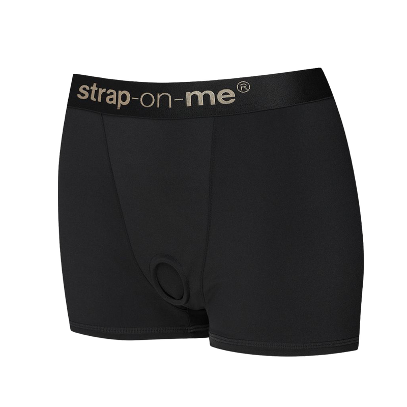 Strap-On-Me - Allure - Strap-On Harnas Short - Zwart-Erotiekvoordeel.nl