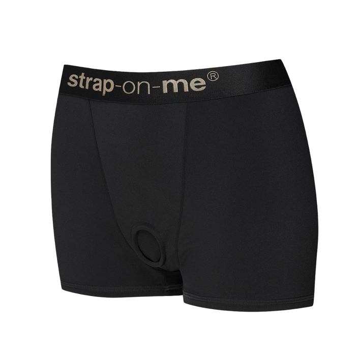 Strap-On-Me - Allure - Strap-On Harnas Short - Zwart-Erotiekvoordeel.nl
