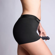 Strap-On-Me - Allure - Strap-On Harnas Short - Zwart-Erotiekvoordeel.nl