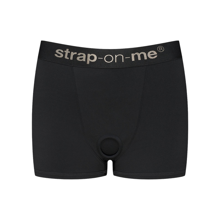 Strap-On-Me - Allure - Strap-On Harnas Short - Zwart-Erotiekvoordeel.nl