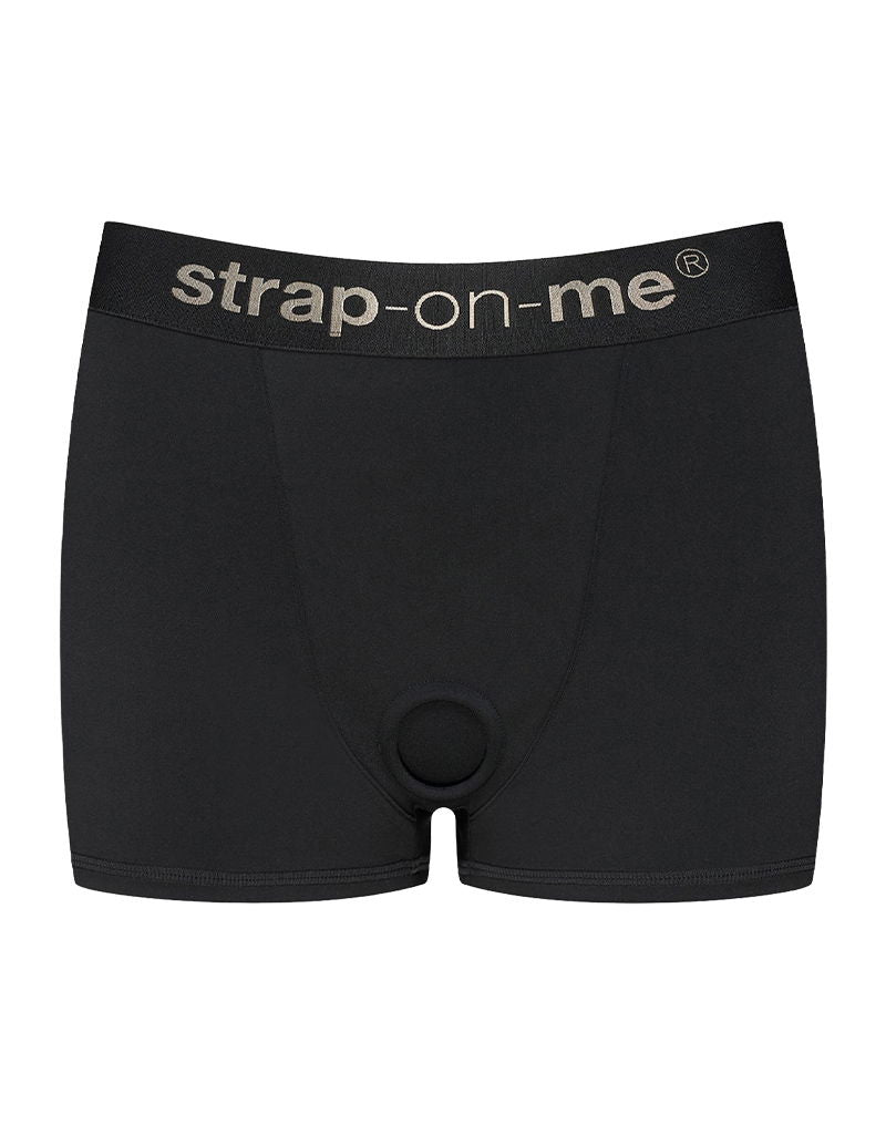 Strap-On-Me - Allure - Strap-On Harnas Short - Zwart-Erotiekvoordeel.nl