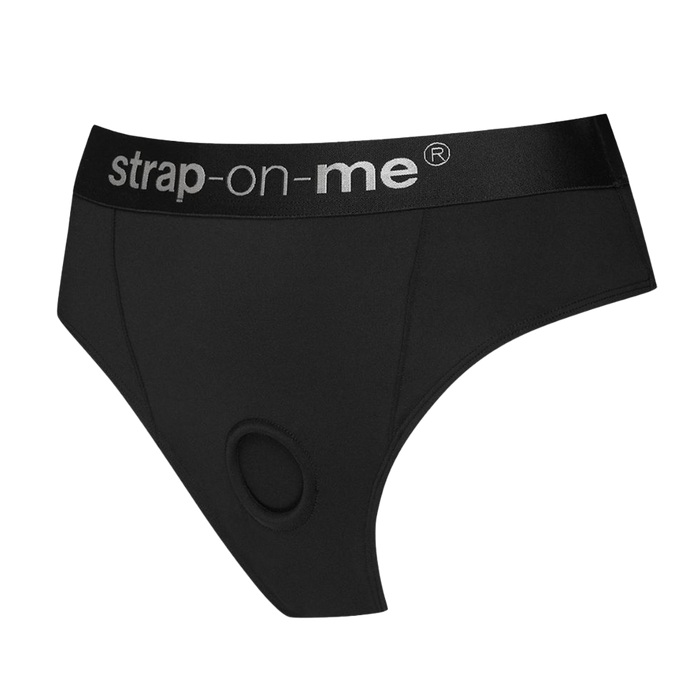 Strap-On-Me - Idole - Strap-On Harnas Slip - Zwart-Erotiekvoordeel.nl