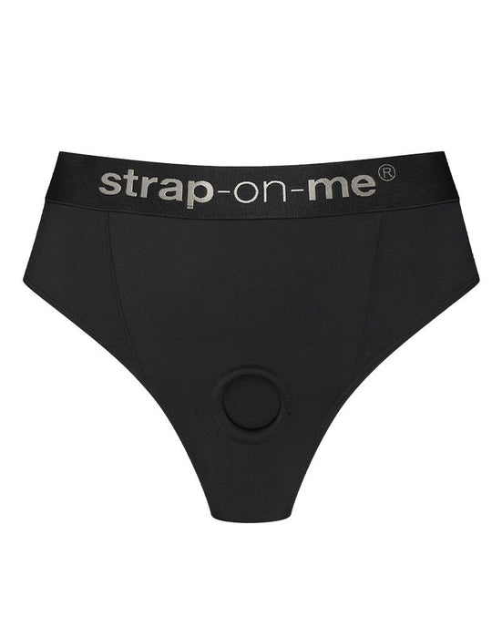 Strap-On-Me - Idole - Strap-On Harnas Slip - Zwart-Erotiekvoordeel.nl