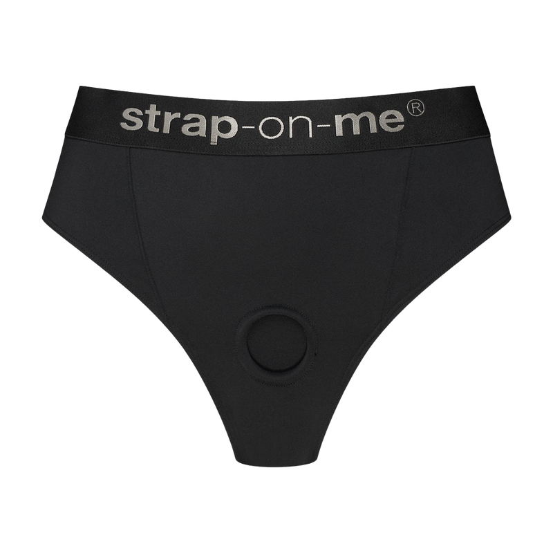 Strap-On-Me - Idole - Strap-On Harnas Slip - Zwart-Erotiekvoordeel.nl