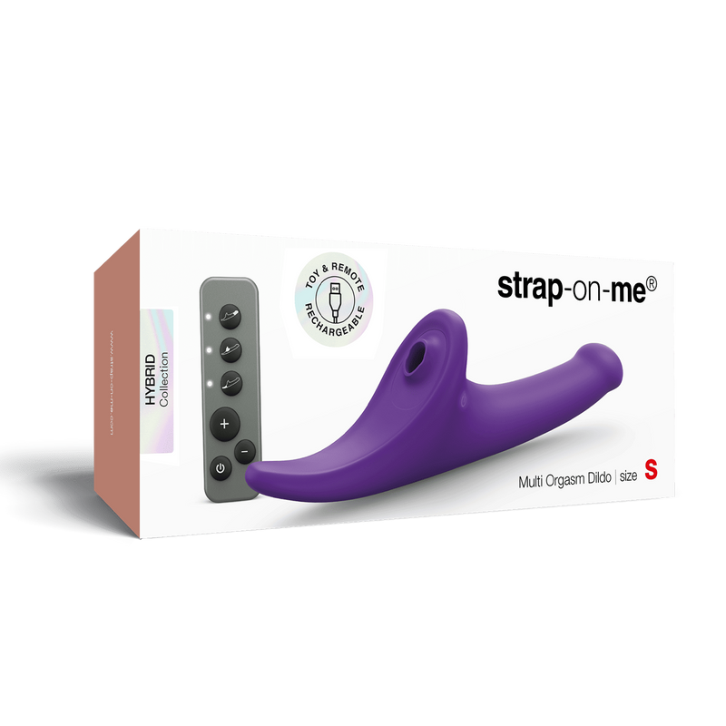 Strap-On-Me - Multi Orgasm Dildo - Strapless Strap-on met Luchtdruk Stimulatie - Paars-Erotiekvoordeel.nl