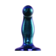 Strap-On-Me - Vibrierender Dildo mit Fingermodus - Größe M - Blau-Erotiekvoordeel.nl