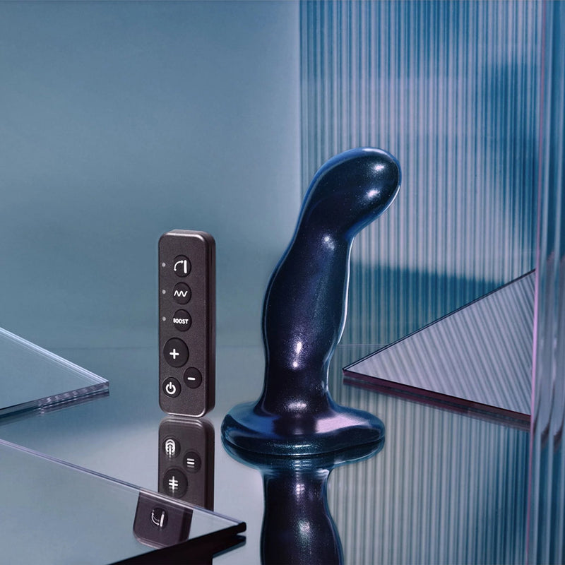 Strap-On-Me - Vibrierender Fingerdildo - Größe M - Blau - Erotiekvoordeel.nl