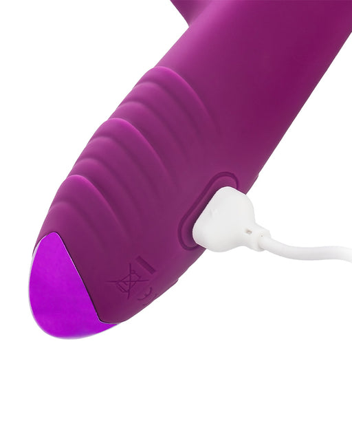 Rimba Toys - Stockholm - Stotende en Kloppende Rabbit Vibrator - Paars-Erotiekvoordeel.nl