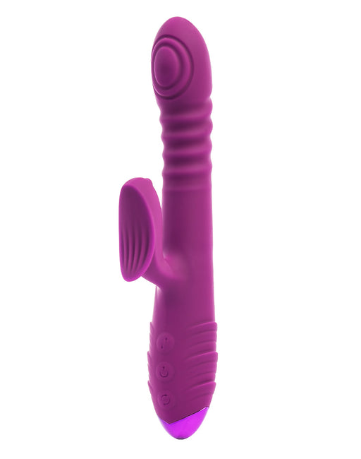 Rimba Toys - Stockholm - Stotende en Kloppende Rabbit Vibrator - Paars-Erotiekvoordeel.nl