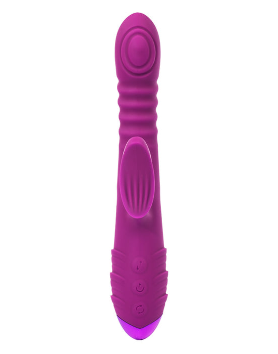 Rimba Toys - Stockholm - Stotende en Kloppende Rabbit Vibrator - Paars-Erotiekvoordeel.nl