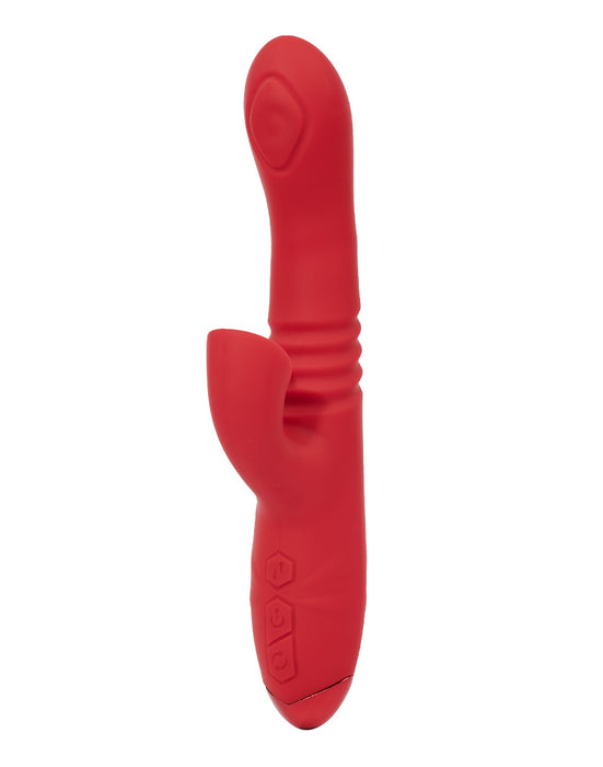 Rimba Toys - Gothenburg - Stotende en Kloppende Rabbit Vibrator - Rood-Erotiekvoordeel.nl