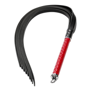 RISE - Lange Flogger met Harde Strengen – Rood-Erotiekvoordeel.nl