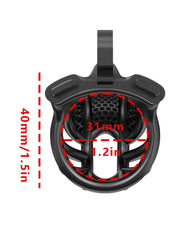 Rimba P-Cage - P-Cage PC06 - Kuisheidskooi - Peniskooi - Maat XS - Zwart-Erotiekvoordeel.nl