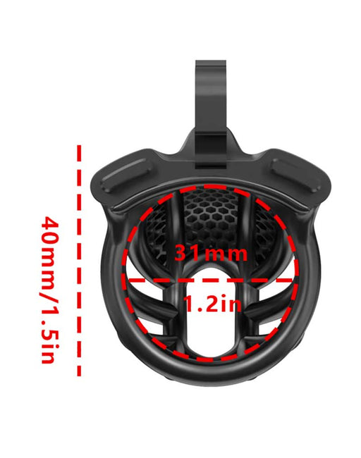 Rimba P-Cage - P-Cage PC06 - Kuisheidskooi - Peniskooi - Maat XS - Zwart-Erotiekvoordeel.nl