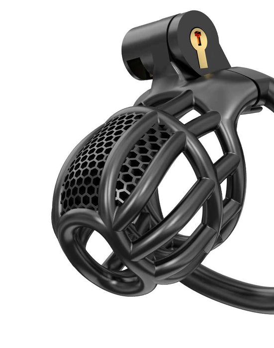 Rimba P-Cage - P-Cage PC06 - Kuisheidskooi - Peniskooi - Maat S - Zwart-Erotiekvoordeel.nl