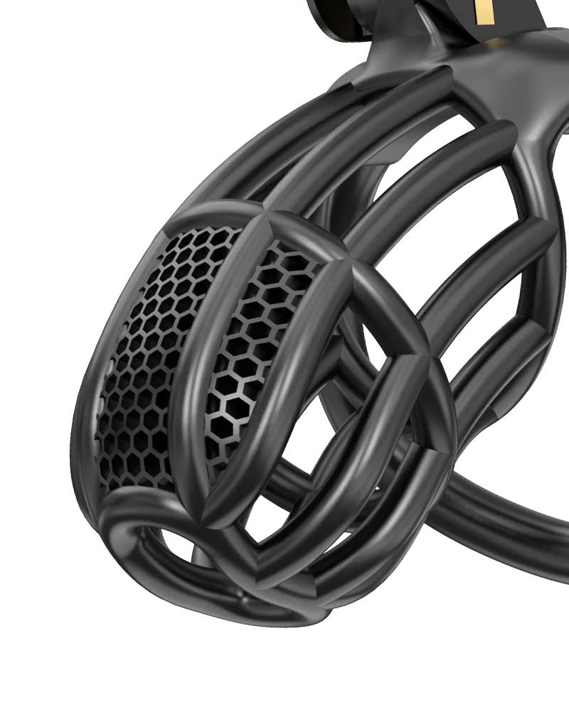 Rimba P-Cage - P-Cage PC06 - Kuisheidskooi - Peniskooi - Maat M - Zwart-Erotiekvoordeel.nl