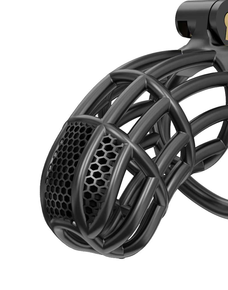 Rimba P-Cage - P-Cage PC06 - Kuisheidskooi - Peniskooi - Maat L - Zwart-Erotiekvoordeel.nl