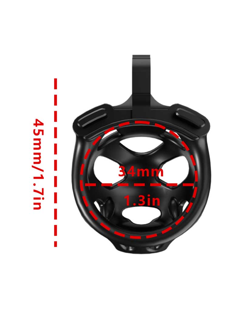 Rimba P-Cage - P-Cage PC07 - Kuisheidskooi - Peniskooi - Maat XS - Zwart-Erotiekvoordeel.nl