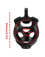 Rimba P-Cage - P-Cage PC07 - Kuisheidskooi - Peniskooi - Maat S - Zwart-Erotiekvoordeel.nl