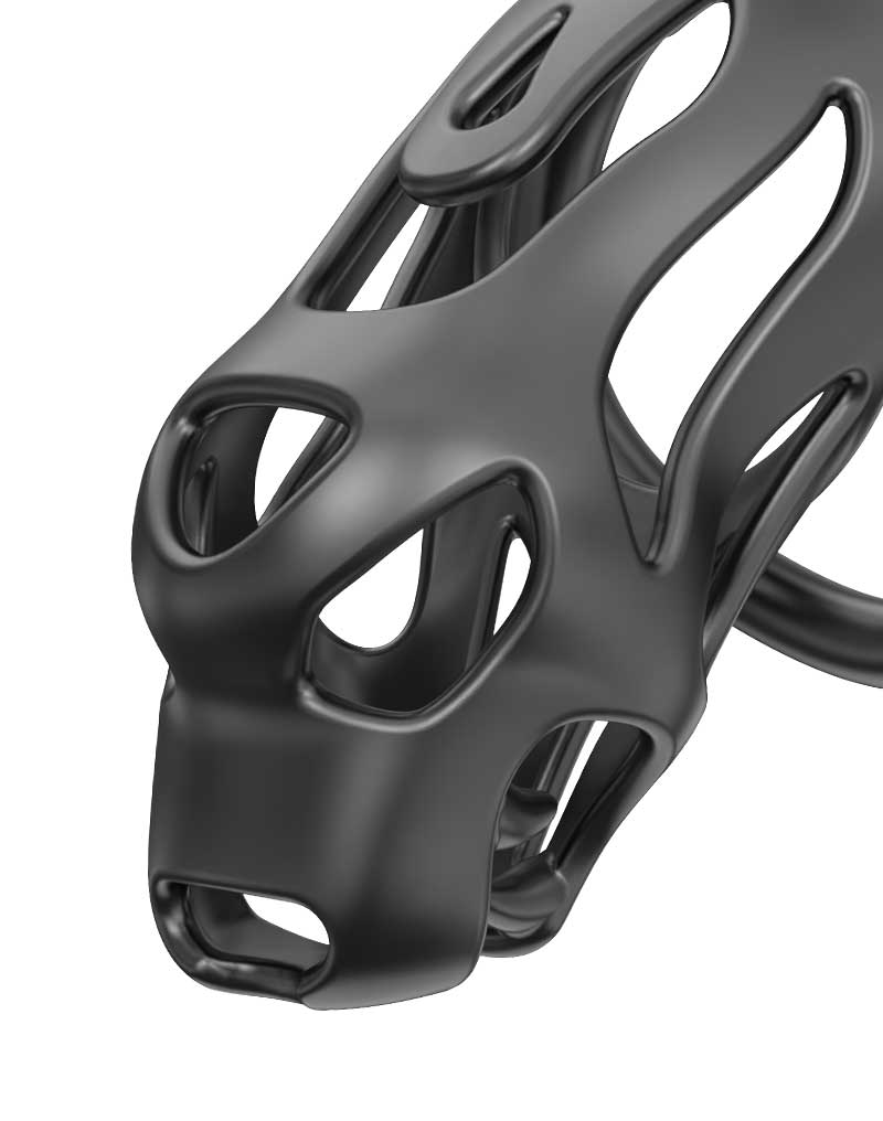 Rimba P-Cage - P-Cage PC07 - Kuisheidskooi - Peniskooi - Maat M - Zwart-Erotiekvoordeel.nl