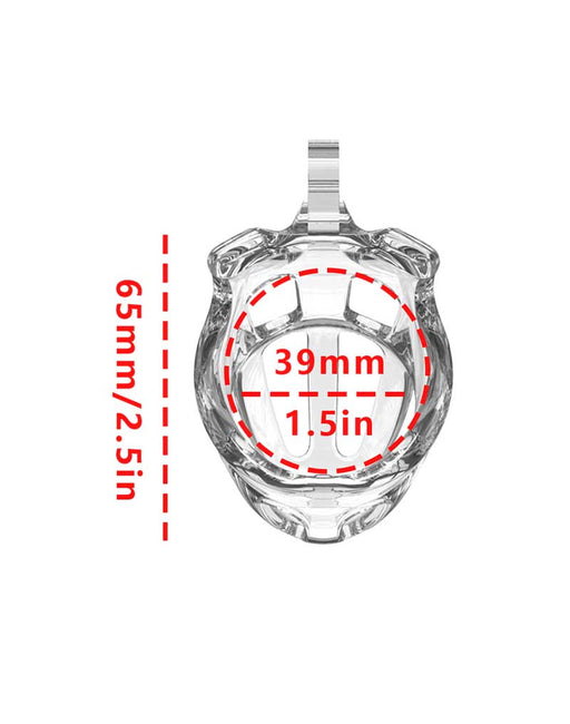 Rimba P-Cage - P-Cage PC08 - Kuisheidskooi - Peniskooi - Maat S - Transparant-Erotiekvoordeel.nl