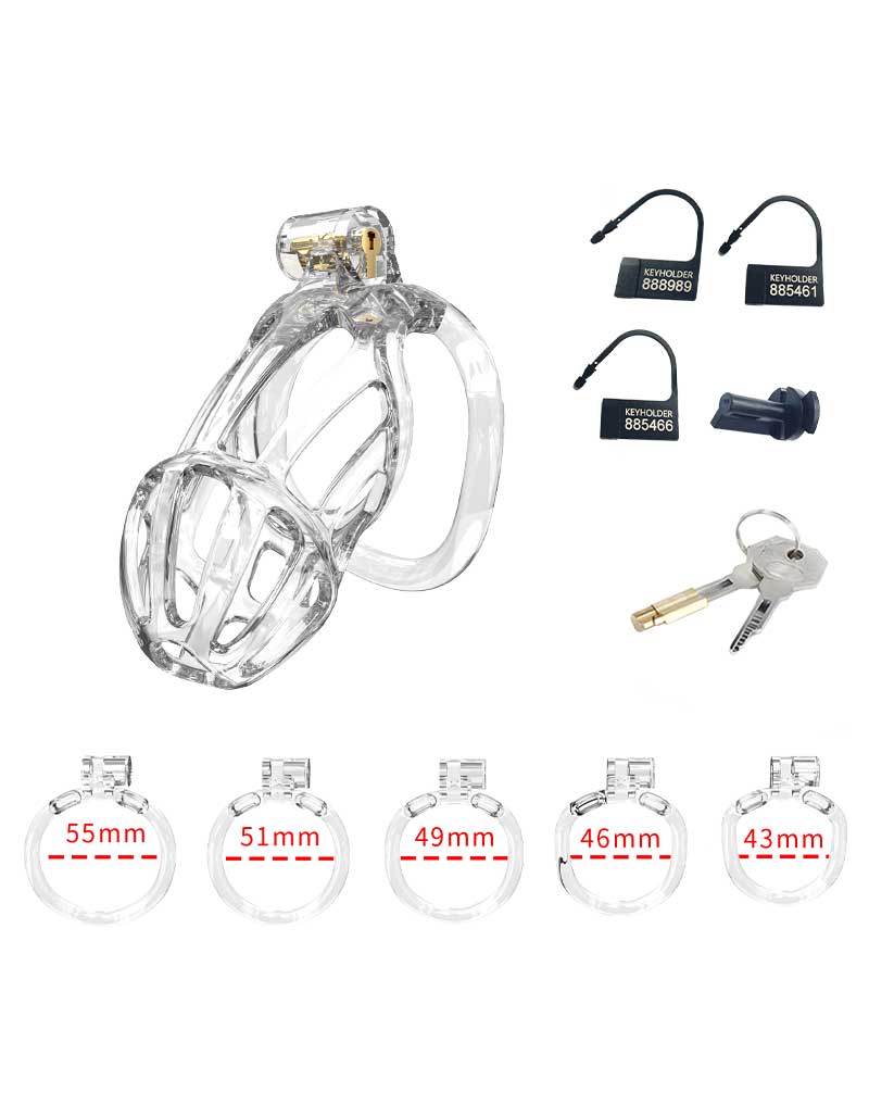 Rimba P-Cage - P-Cage PC01 - Kuisheidskooi - Peniskooi - Maat M - Transparant-Erotiekvoordeel.nl