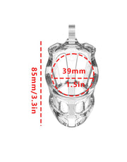 Rimba P-Cage - P-Cage PC01 - Kuisheidskooi - Peniskooi - Maat M - Transparant-Erotiekvoordeel.nl