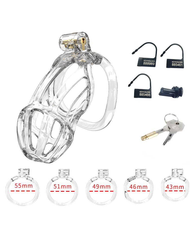 Rimba P-Cage - P-Cage PC01 - Kuisheidskooi - Peniskooi - Maat L - Transparant-Erotiekvoordeel.nl