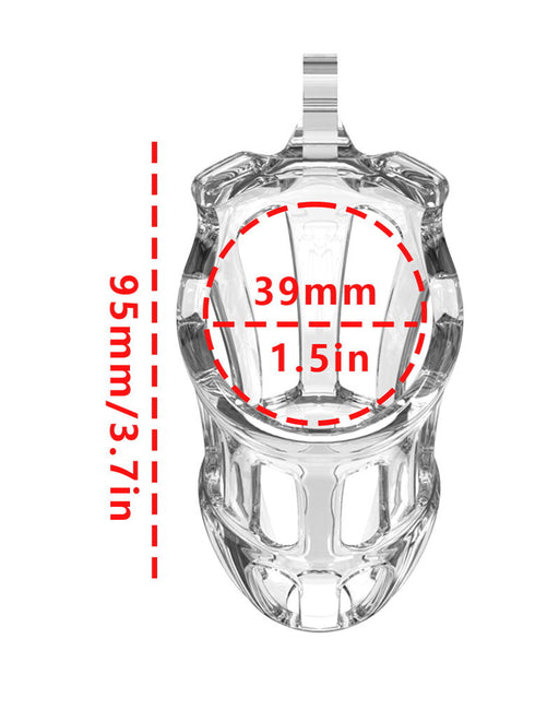 Rimba P-Cage - P-Cage PC01 - Kuisheidskooi - Peniskooi - Maat L - Transparant-Erotiekvoordeel.nl
