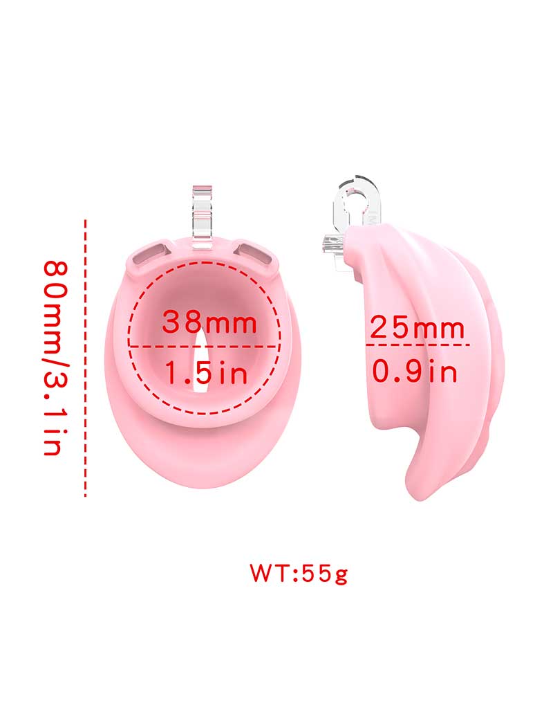 Rimba P-Cage - P-Cage PC10 - Kuisheidskooi - Peniskooi - Pussy - Roze/Transparant-Erotiekvoordeel.nl