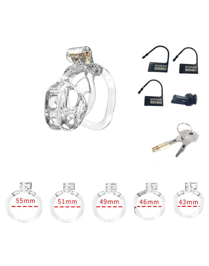 Rimba P-Cage - P-Cage PC11 - Kuisheidskooi - Peniskooi - Maat XS - Transparant-Erotiekvoordeel.nl