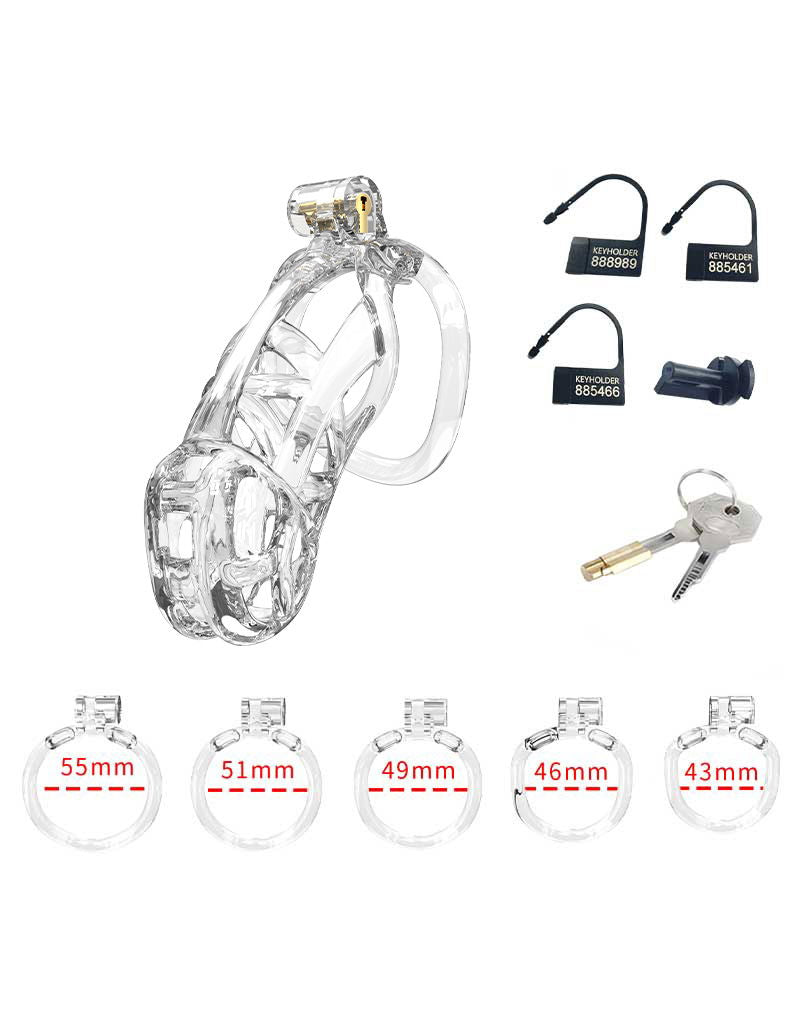 Rimba P-Cage - P-Cage PC11 - Kuisheidskooi - Peniskooi - Maat L - Transparant-Erotiekvoordeel.nl