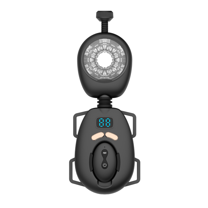 Rimba Toys - Orgastobator 06 - Masturbator met Swingfunctie - Zwart-Erotiekvoordeel.nl