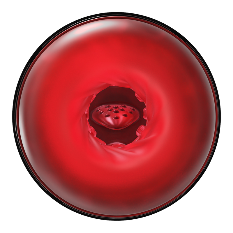 Rimba Toys - Orgastobator 07 - Masturbator - Rood/Transparant-Erotiekvoordeel.nl