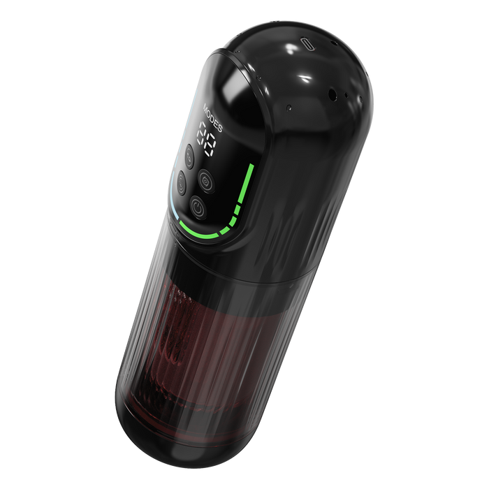 Rimba Toys - Orgastobator 07 - Masturbator - Rood/Transparant-Erotiekvoordeel.nl