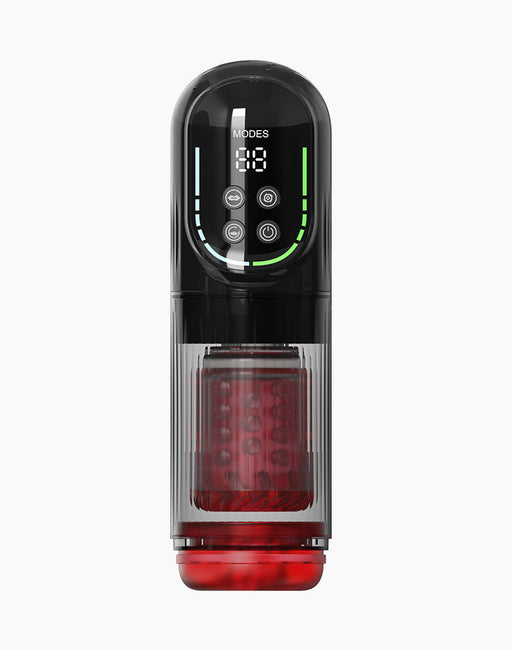 Rimba Toys - Orgastobator 07 - Masturbator - Rood/Transparant-Erotiekvoordeel.nl