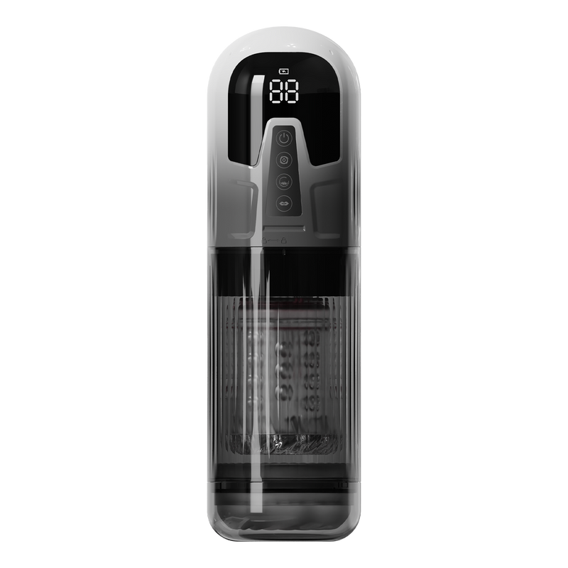 Rimba Toys - Orgastobator 08 - Masturbator - Zwart/Transparant-Erotiekvoordeel.nl