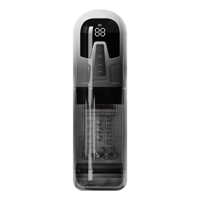 Rimba Toys - Orgastobator 08 - Masturbator - Zwart/Transparant-Erotiekvoordeel.nl