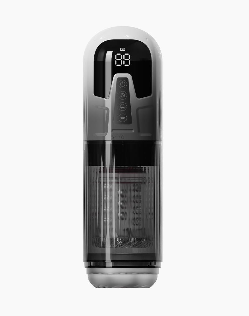 Rimba Toys - Orgastobator 08 - Masturbator - Zwart/Transparant-Erotiekvoordeel.nl