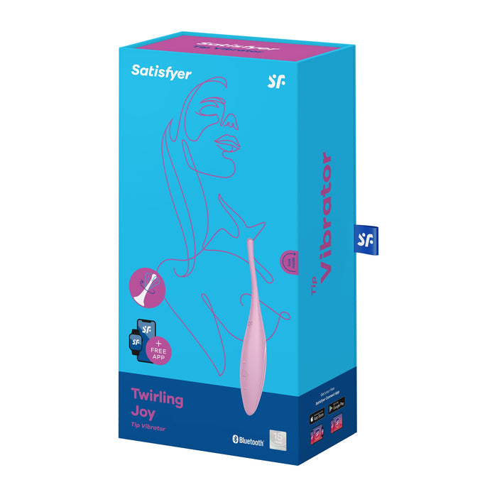 Satisfyer - Twirling Joy - Precisie Clitoris Vibrator - App Control - Lichtroze-Erotiekvoordeel.nl