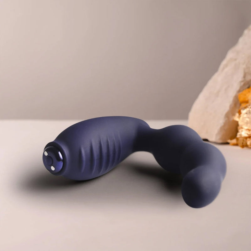 Rocks-Off - Nova Dominion - Gebogen prostaat- en perineumstimulator - Blauw-Erotiekvoordeel.nl
