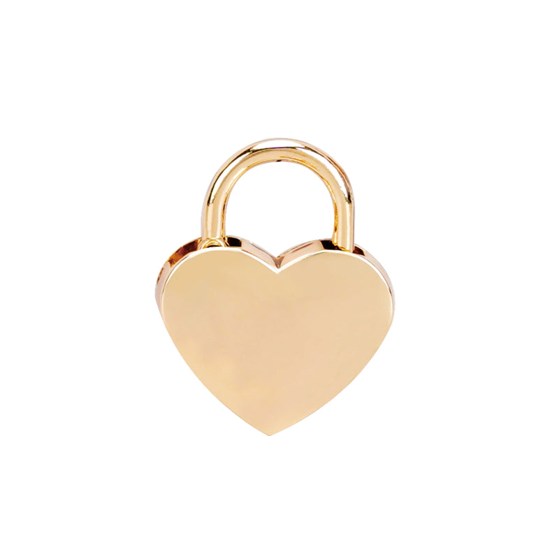 Liebe Seele - Ketting Collar met Hartvormig Hangslot - Goud-Erotiekvoordeel.nl