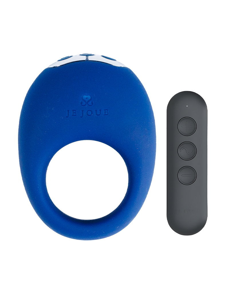 Je Joue - Mio - Vibrerende Cockring met Afstandsbediening - Blauw-Erotiekvoordeel.nl
