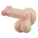 Being Fetish - PVC Dildo met Balzak en Zuignap - 16,5 cm - Lichte Huidskleur-Erotiekvoordeel.nl