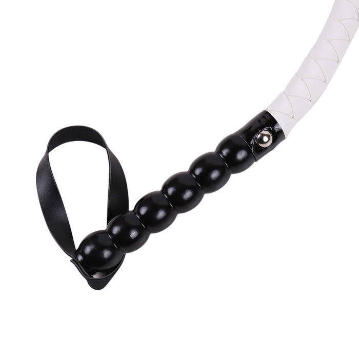 Smart Moves - Soepele Single Tail Zweep - 60 cm - Wit-Erotiekvoordeel.nl