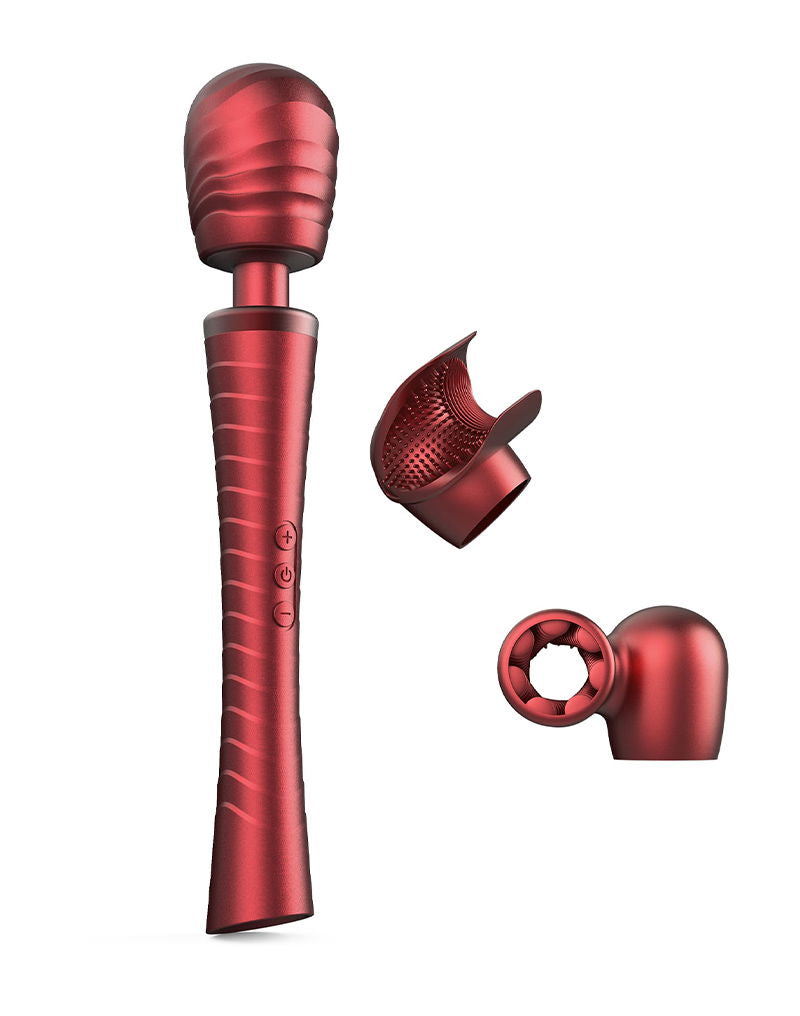 ManWan - Man.Wand Edgy - Wand Vibrator voor Haar & Hem - Red Velvet-Erotiekvoordeel.nl