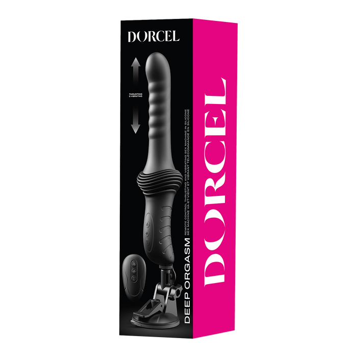 Dorcel - Deep Orgasm - Stotende Vibrator - Verwarmend - Met Zuignap - Zwart-Erotiekvoordeel.nl