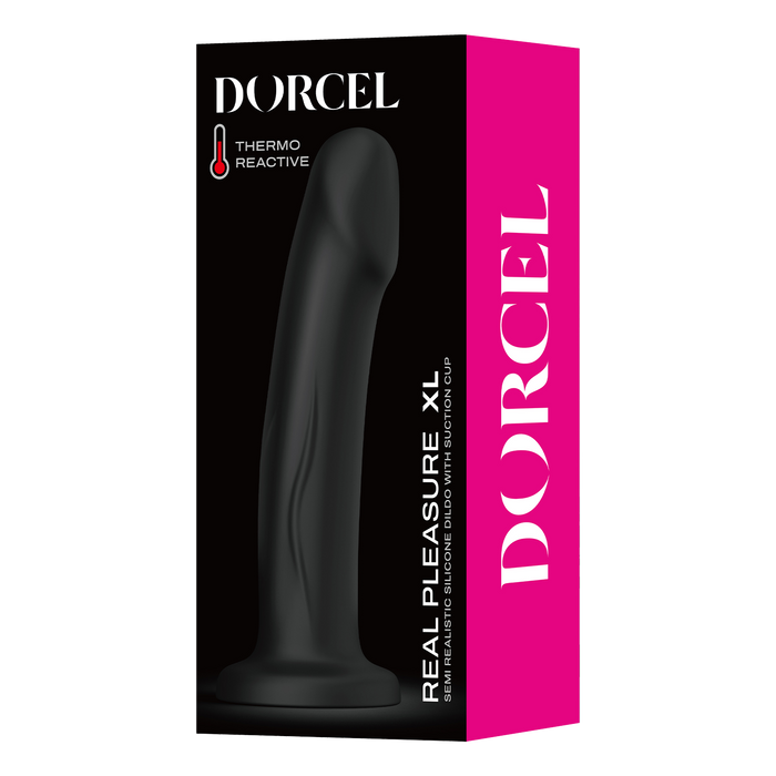 Dorcel - Real Pleasure - Stijlvolle Siliconen Dildo - Zwart-Erotiekvoordeel.nl